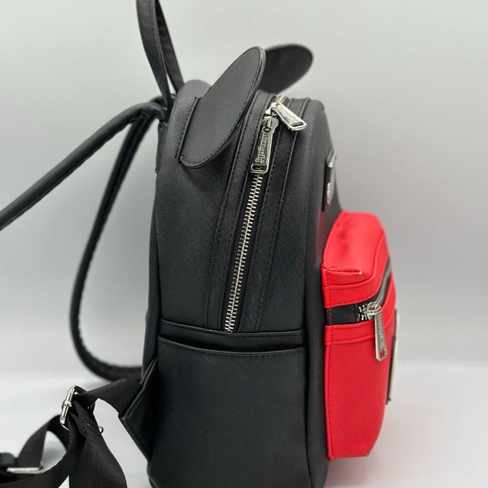 Loungefly: Disney Mickey Mouse Mini Faux Leather Backpack - Picture 3 of 9